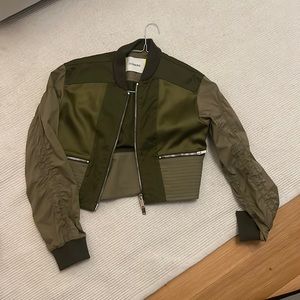 Iceberg Crop Bomber Jacket